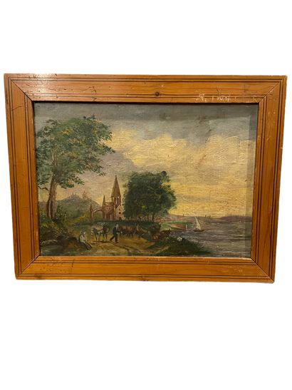 null Church by the Water 


Oil on cardboard


H. 26 cm L. 37 cm
