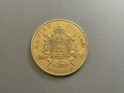 null FRANCE

Une pièce de 100 francs or Napoléon III tête laurée , Paris: 1869

Poids:...