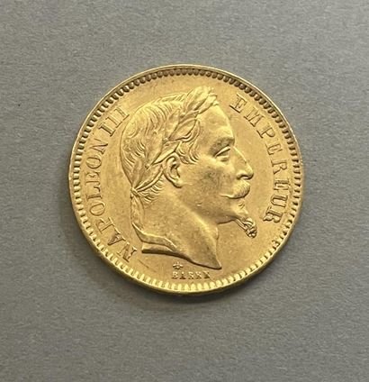 null FRANCE

Une pièce de 20 francs or Napoléon III tête laurée, Paris: 1863

Poids:...