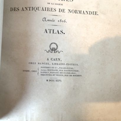 null [NORMANDIE] - Mémoires de la Société des Antiquaires de Normandie 1824-1836....