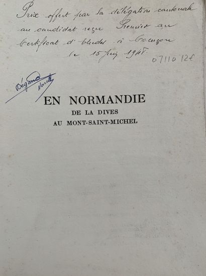 null [NORMANDIE]. 11 volumes:



[Normandie - Saintonge - Maine - Perche] - Collection...