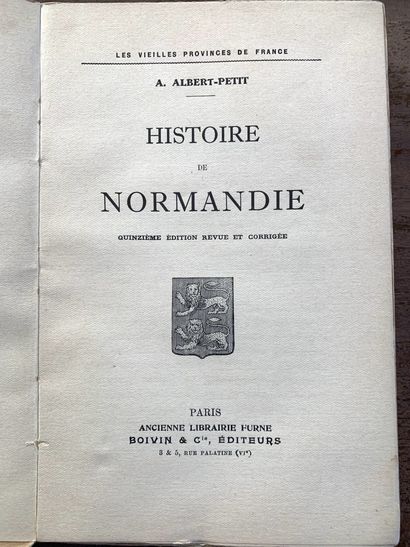 null [NORMANDIE]. 11 volumes:



[Normandie - Saintonge - Maine - Perche] - Collection...