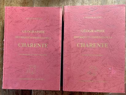 null [CHARENTE]. Ensemble de 3 volumes:



- MARTIN-BUCHEY (J.) Géographie Historique...