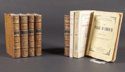 null [LOT DE LIVRES]. 8 volumes.

- ROUSSEAU (Jean-Jacques). Oeuvres. Genève, 1782....