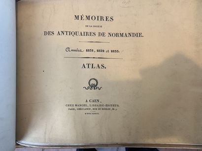 null [NORMANDIE] - Mémoires de la Société des Antiquaires de Normandie 1824-1836....