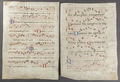 null [MANUSCRIT]. Antiphonaire

Quatre pages (en deux feuilles) d'antiphonaire, manuscrit...