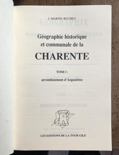 null [CHARENTE]. Ensemble de 3 volumes:



- MARTIN-BUCHEY (J.) Géographie Historique...