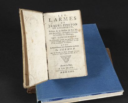 null [Lot de livres]. 3 volumes :

- [PROTESTANTISME]. CHAMBRUN (Jacques Pineton...