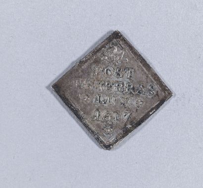 null Stasbourg, Tricentenaire de la Réforme 1517-1817, argent, 2 g, rare