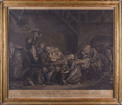 null Jean Jacques Flipart ( 1719-1782) d'après Jean-batiste Greuze (1725-1805) 

«...