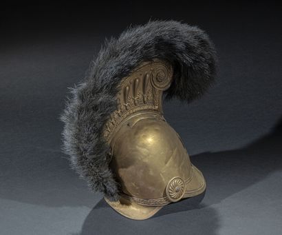 null FRANCE

Casque de pompier modele 1821 de la ville de SOMMEVAL Monarchie de Juillet...