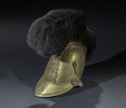 null FRANCE

Casque de pompier modele 1821 de la ville de SOMMEVAL Monarchie de Juillet...