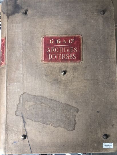 null Album d'échantillons de rubans, Haute nouveauté G.G & Cie, 1908- 1910, unis...