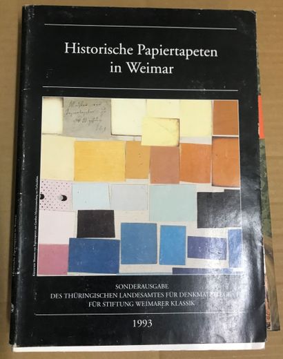 null Seize ouvrages et catalogues concernant l'Histoire du papier peint en Allemagne...