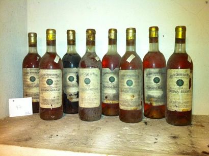 null 8 Bouteilles: 5 bouteilles Domaine Roustit 1962 - Sainte Croix du Mont - Bouteilles...