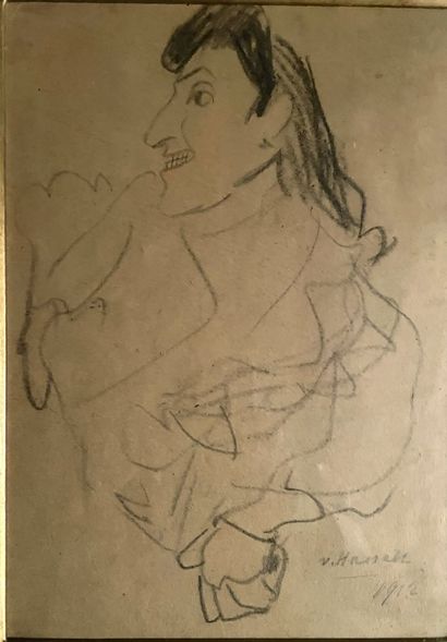 null Willem HASSELT VAN (1882-1963) 

"Profil de femme", 1912

Façon profil figure...