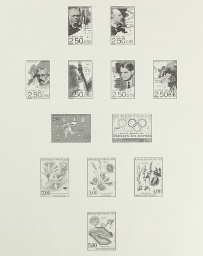 null Collection de timbres de France neufs ** entre 1989 et 2013 (probablement complète)...