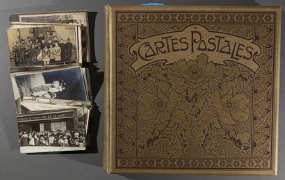 null Ensemble d'environ 250 cartes anciennes françaises présentées dans un album...