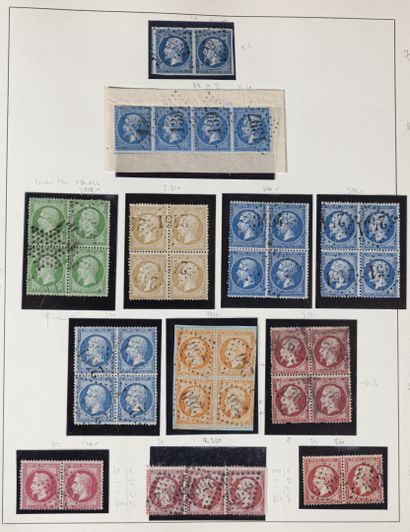 null Collection de France en 32 volumes avec de nombreux timbres classiques (certains...