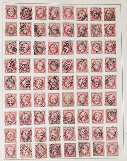 null Collection de France en 32 volumes avec de nombreux timbres classiques (certains...