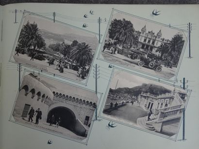 null Album ancien de cartes postales (environ 300 cartes) qui sont présentées obliquement...