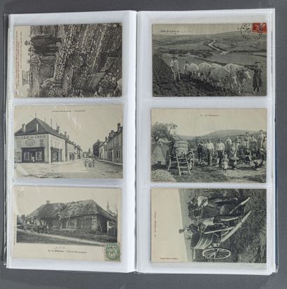 null Ensemble de plus de 90 cartes postales anciennes de BOURGOGNE présentées dans...