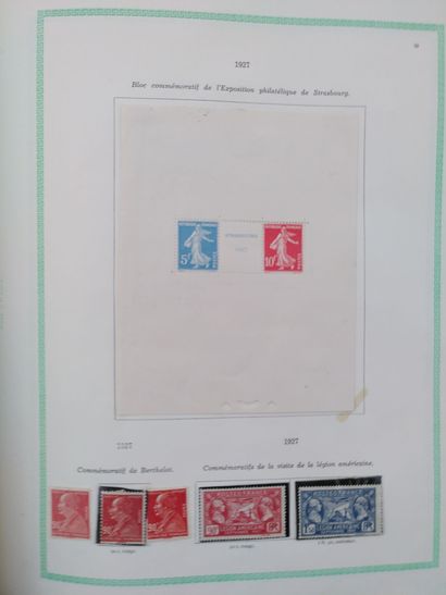 null Collection semi-moderne et moderne de France, presque complète, de 1900 à 1960,...