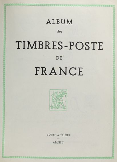 null Collection de timbres classiques de France avec quelques lettres dont : 

-...