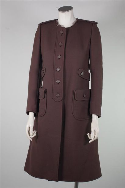 null COURREGES Haute Couture n°54962, circa 1975

Manteau en étamine de laine nid...