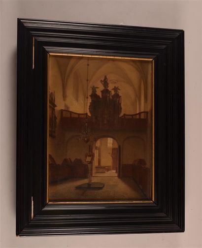 null Gustaaf Antoon F. HEYLIGERS (1828-1897)

"Intérieur d'église"

Huile sur toile...