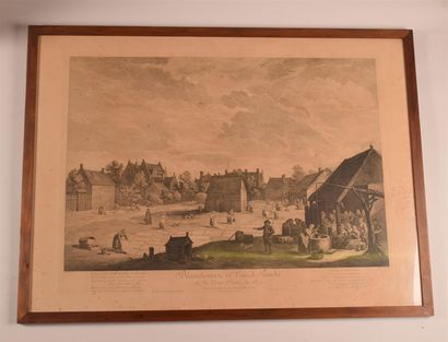 null After Jean-Philippe LE BAS 

"Views of Flanders".

Two large etchings.

Pitting...