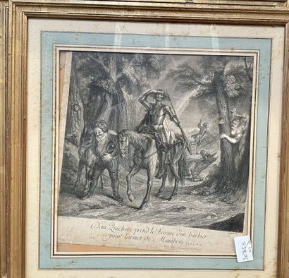 null After Charles-Antoine COYPEL (1694-1752), engraved by D. BEAUVAIS

"Don Quixote"

Suite...