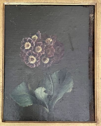 null French school around 1870

"Flowers"

Three oils on paper mounted on cardboard...