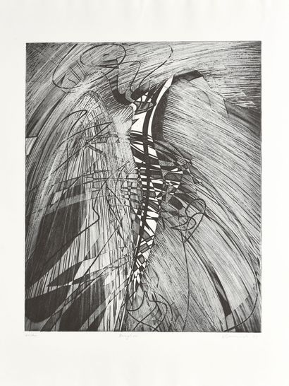 null Hector SAUNIER (born in 1936)
Eruption, 1973
Meeting of an etching and a strong...
