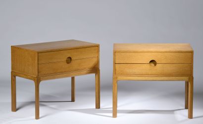 null Aksel KJERSGAARD (20th century)
Odder Mobler edition of the 1960s
Pair of bedside...