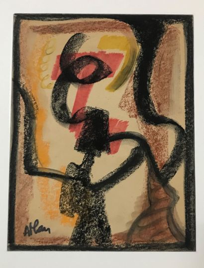 null Jean-Michel ATLAN (1913-1960)
Sans titre, (recto-verso), circa 1954
Pastel,...