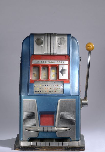 Slot machine called One-armed Bandit
