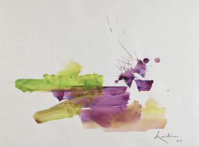 null Georges MATHIEU (1921-2012)
Untitled, 2003
Watercolor, signed and dated lower...