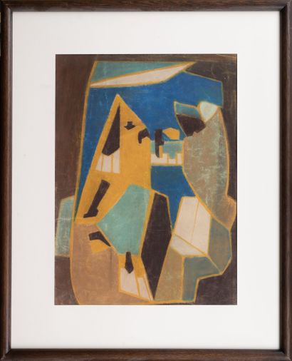 null Émile GILIOLI (1911-1977)
Intérieur cubiste, 1941
Pastel, signé et daté en bas...