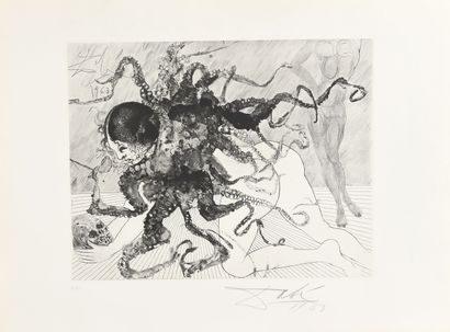 null Salvador DALI (1904-1989)
La Méduse [Medusa], de la suite Mythologie, 1963
Héliogravure...