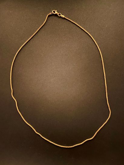 Necklace in yellow gold 18k (750 thousandths)...