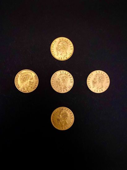 SAVOIE and FRANCE
Five gold coins :
- four...