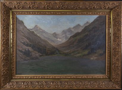 Auguste DURST (1842-1930)

Lac de montagne

Huile...