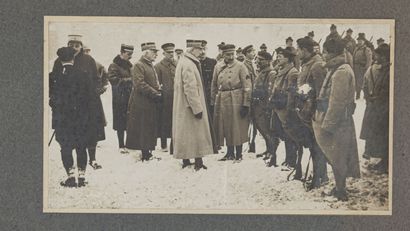 null Visite du Général Lyautey, Ministre de la Guerre, sur le front en 1917 [Guerre...