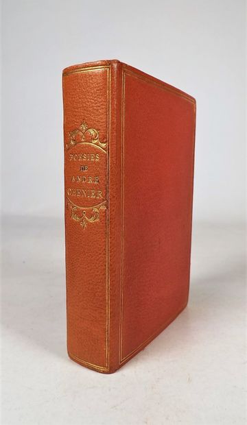 null CHENIER (André). POESIES.

Paris, Charpentier, 1894. In-12, salmon morocco,...