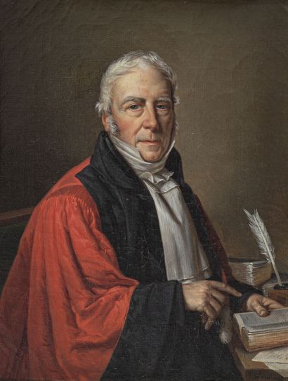 null Jean-Marie JACOMIN (1789-1858)

Portrait d'un magistrat

Huile sur toile, signée...