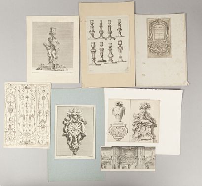 null Bérain and various ornamentalists

Set of etchings of about thirty pieces mostly...