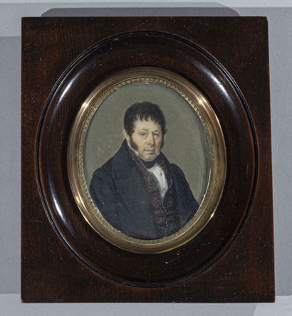null ANDRIEUX (deuxième quart du XIXème siècle)

Miniature ovale : Portrait d'homme...