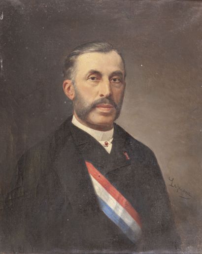null 19th century FRENCH school, LEJEUNE

Portrait of Ernest MASSIN, first deputy...