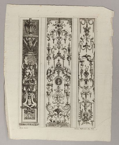 null Bérain and various ornamentalists

Set of etchings of about thirty pieces mostly...